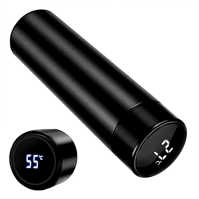 Stainless Steel Vacuum Flask Water Bottle, with Temperature Display