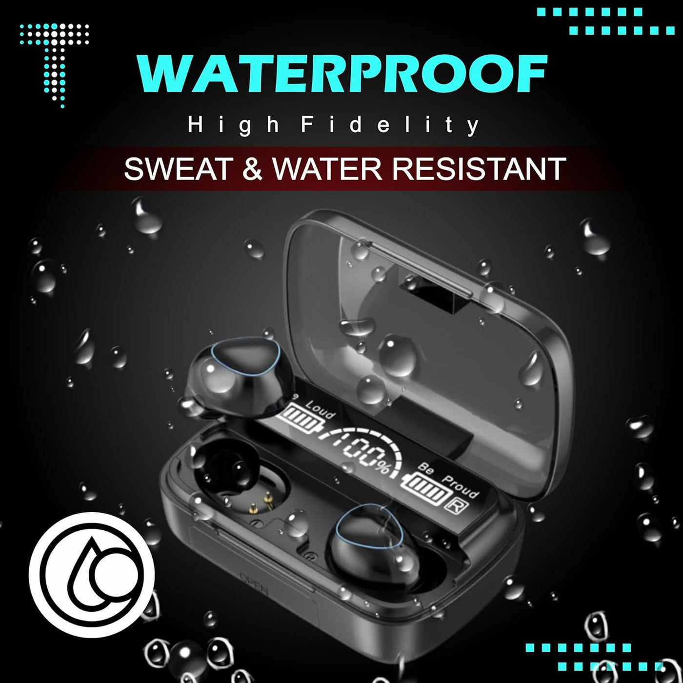 Earbuds M10 Upto 48 Hours Playback with Power-Bank and ASAP Charge (M10 B)