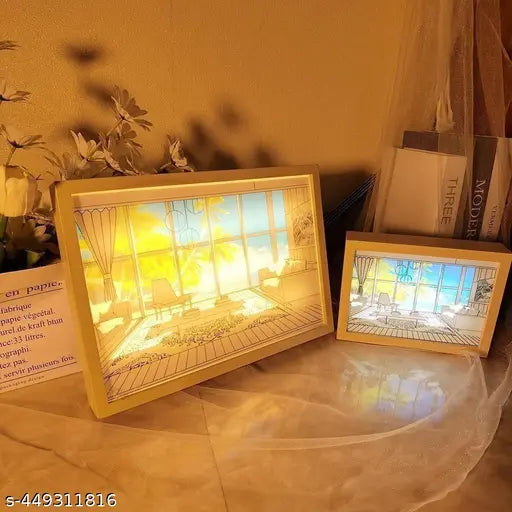 3D Anime Frame -3D LED Painting Wooden Photo Frame